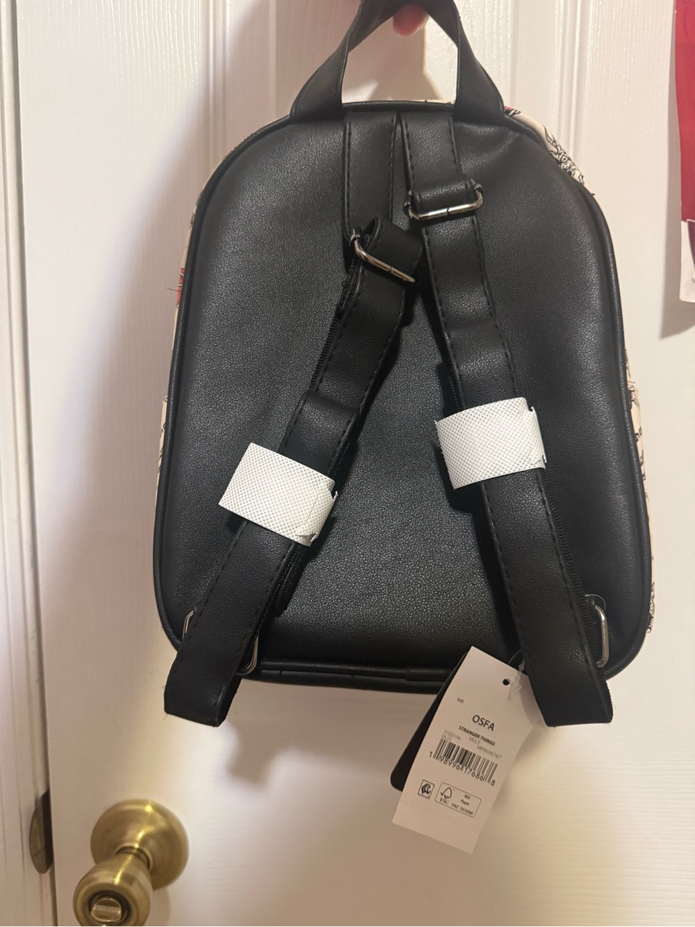Stranger Things Cream & Black Graphic Mini Backpack - Picture 2 of 4